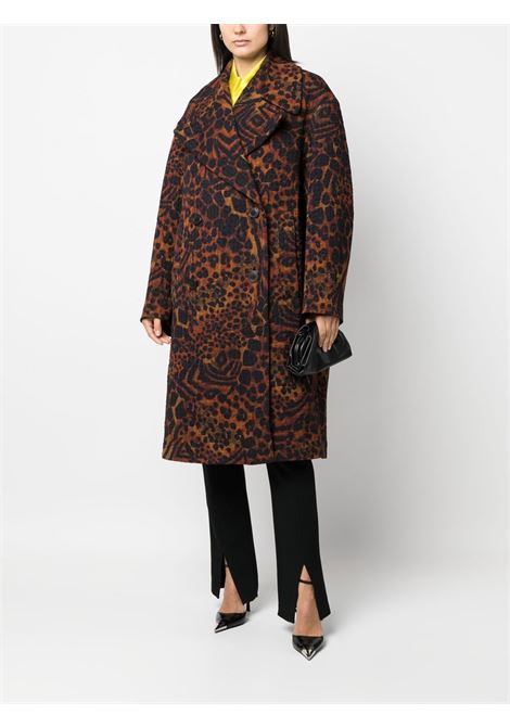 cappotto animalier doppio petto DRIES VAN NOTEN | Cappotto | RAMSON5280703
